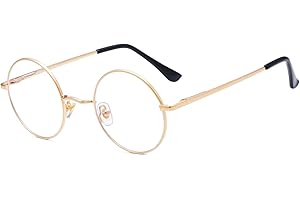 LJCZKA okulary niebieskie okrągłe męskie i żeńskie oprawki do komputera światło niebieskie metalowe przed zmęczeniem wizualnym