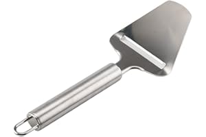ACYDSR 1 Pieza Cortador de Queso, Rebanador de Queso de Acero Inoxidable, Longitud: 21 cm, Para Quesos Duros, Cítricos y Vegetales (Plata)