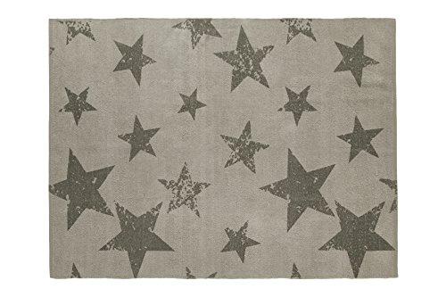 Lorena Canals Vintage Star Rug and Cushion (Grey Elephant)