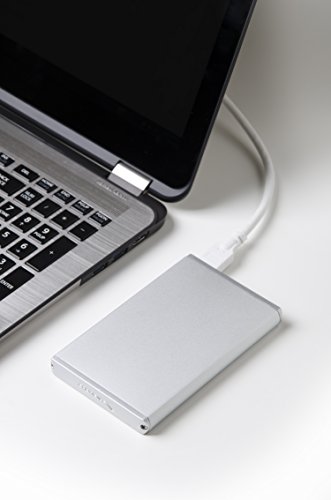 Sabrent Festplatten – Zubehör Gehäuse Ultra Slim USB 3.0 2,5 Zoll SATA Externe Aluminium Festplattengehäuse [Silber mit Alu-Finish] (EC-UM30) - 7