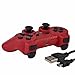 Produktbild KABI Bluetooth Wireless Game-Fernbedienung mit Doppel Shock Bonus Gratis-Ladekabel für PS3 PlayStation 3 Controller (rote)