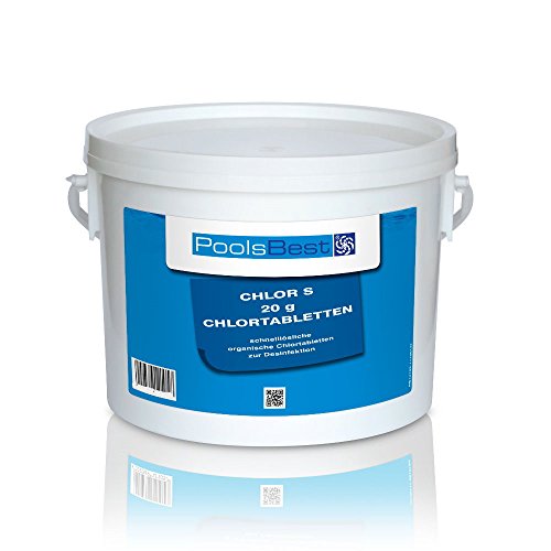 3 Kg - PoolsBest® Chlortabs S 20g - schnelllöslich