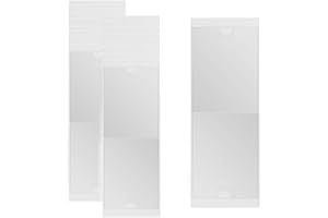 CZAKOMIX Pochettes Adhésive Transparente, 30 Pcs Porte-Étiquettes Autocollants 8*12 CM,Pochette Adhésive Carte de Visite, Porte-Cartes Adhésif pour Cartes D'Index,Pour Organiser Et Protéger Les Cartes