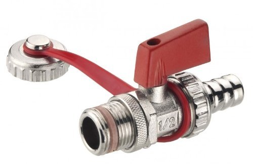 Cornat T593549 KFE-Kugelhahn, vernickelt, 1/2 Zoll