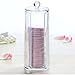 HuntGold Clear Facial Beauty Makeup Cotton Pads Round Dispenser Container Holder Cosmetic Organizer