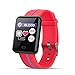Produktbild Sansee Smartwatch Armbanduhr,Wasserdichte Smart Watch Pulsuhr Armband Armband für iOS Android (Rot)
