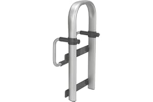Wenko Vasca da bagno aiuto entrata Secura Premium - Maniglione di sicurezza, regolabile, Alluminio, 25.5 x 51 x 17.5 cm, Argento opaco