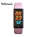 Produktbild Fitness Tracker in Pink Herzfrequenz Armband mit Schrittzähler und Pulsuhr in Sportlichem Design TFT Farbdisplay mit USB Dockingstadion und Bluetooth 4.1