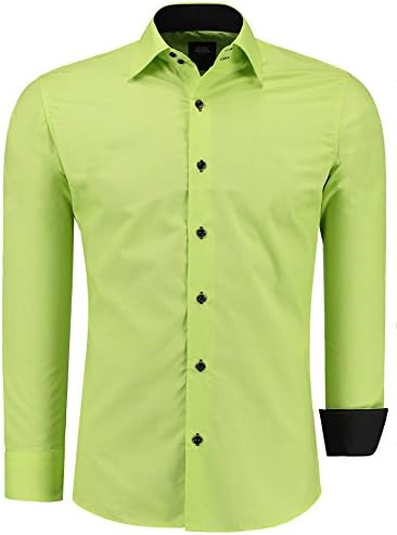 JEEL Long Sleve Basic Business Suit Wedding Casual Slim Fit, green XL