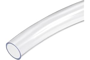DMiotech 22mm ID 25mm OD Transparente PVC Tubo Flexible Transparente Manguera Vinilo Tubo para Jardín Agua Tubo, Aire Tubo Aceite Tubo, 1m Longitud