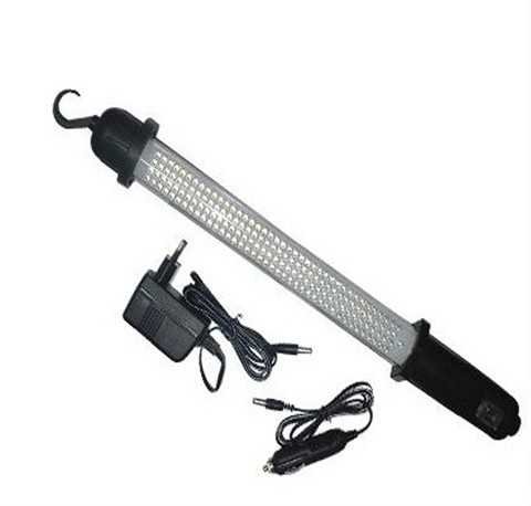 LED Akku Stablampe 160 LED, 12 und 230 V Ladegerät
