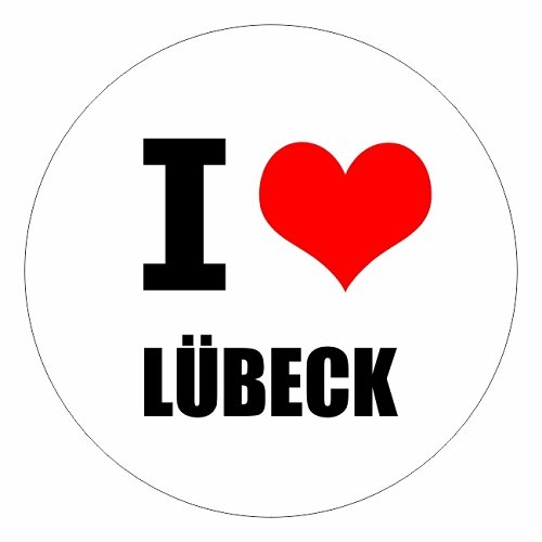 I love Lübeck in zwei Größen erhältlich Aufkleber mehrfarbig JDM Decal Sticker Racing