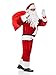 Produktbild TK Gruppe Timo Klingler Weihnachtsmann Nikolaus Verkleidung Nikolauskostüm Weihnachtsmannkostüm Kostüm mit Bart, Gürtel, Mütze für Unisex Erwachsene