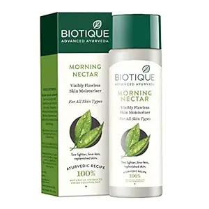 Biotique Morning Nectar Flawless Skin moisturizer for All Skin Types, 190ml