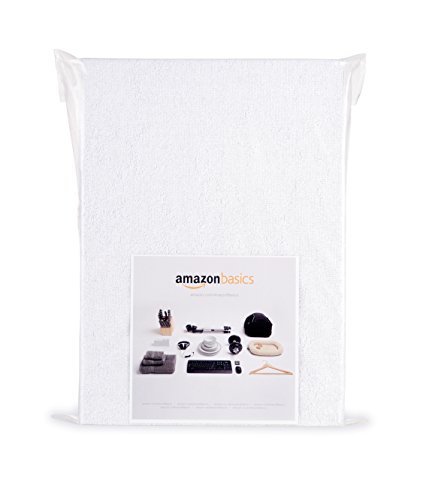 AmazonBasics Matratzenschoner, wasserdicht, Frottierstoff 90 x 200 cm weiß - 3