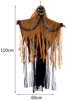 Halloween, horror props, big hanging ghost, skeleton strange, secret room escape, props,110 * 60cm