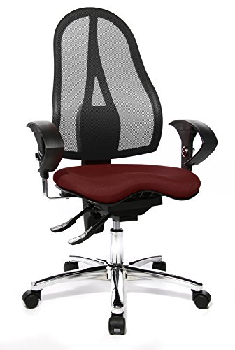 Topstar ST19UG03 Sitness 15 - Silla giratoria de Escritorio con reposabrazos, Color Morado