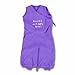 Baby Boum Unisex Baby Lightweight Cotton Rich 1.0 Tog Sleeping Bag  Jumpsuit with 3D Wording Rules Don't Apply To Me Sleepsuits Purple 0 - 9 Months