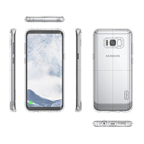 Funda Samsung Galaxy S8 2017 Ringke  Flex S  Funda Elegante Duradera Recubierta Texturizada de Cuero TPU Flexible con Protecci  n Contra Impactos Avanzada - Marr  n Brown