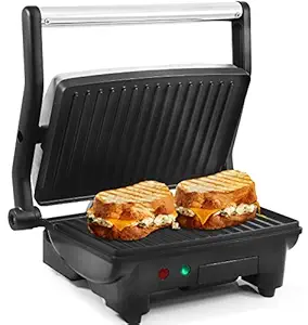 Elite Cuisine EPN-2976 Maxi-Matic Panini 180 Degree Indoor Contact Grill, Black