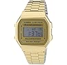 Casio - A168WG-9EF - Vintage - Montre Mixte - Quartz Digital - Cadran LCD - Bracelet Acier plaqué Doré Casio - A168WG-9EF - Vintage - Montre Mixte - Quartz Digital - Cadran LCD - Bracelet Acier plaqué Doré 419uGKZookL._AC_SR98,95_