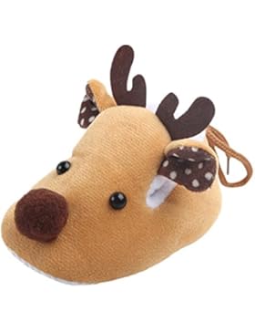 HUHU833 Neugeborene Säuglingsbaby Mädchen Soft Crib Schuhe Kleinkind Stiefel, Weihnachts Rotwild Karikatur Krippe...