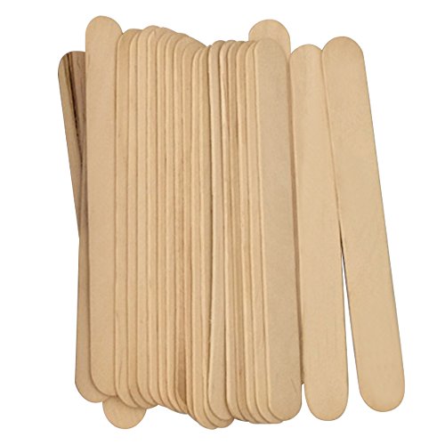 100Pcs Wooden Waxing Spatula Tongue Depressor Waxing Applicators Sticks for Face Eyebrows Wax Spatula Hair Removal