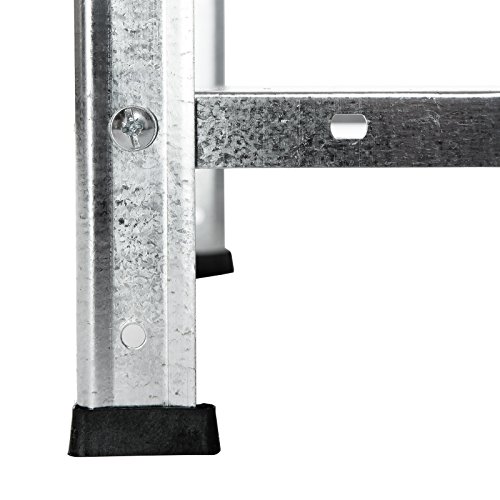 Kellerregal Lagerregal Regal Steckregal Kellerregal Werkstattregal Schwerlastregal – 4 Böden – 100kg Tragkraft – verzinkt - 5