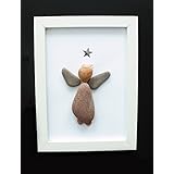 Steinbild - Pebble Art - Schutzengel