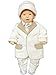 6 piece children christening suit dress with jacket, shirt, pants, embroidered vest, bow tie and hat, size 80-86, L27
