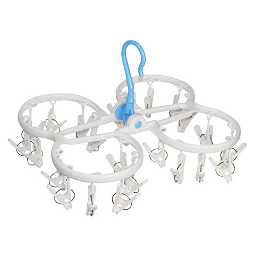Cleanaid Easydry24 Séchoir araignée stable à 24 pinces, étendoir, sèche-linge suspendu pour vos petites