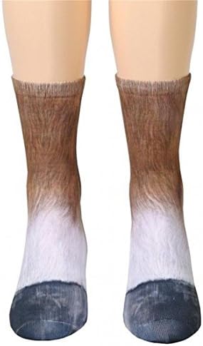 Unisex Socks,Womens Sock,Mens Sock,Moonuy Adult Animal Paw Crew Socks Sublimated Print Fashion Casual Newly High quality Medium Socks 1 Pair Multicolor Socks (Multicolor, H)
