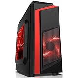 Red Gaming PC - Intel i5-16GB RAM - 1TB HDD - GT710 - Windows 10 (Renewed)