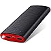 Produktbild Powerbank 20000mAh Tragbares Ladegerät Sipu externer akku hohe Kapazitäts-externer Batteriensatz Ultra-Portable Handy-Ladegerät mit LED-Leuchten für iPhone, iPad, Android, Samsung Galaxy Tablet und mehr Schwarz&Rot