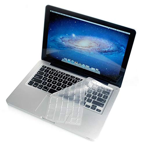 Preisvergleich Produktbild Prevently Tastaturschutz Silikon Deutsche Tastatur Silikon Schutz Abdeckung Tastaturschutz Clear TPU Tastaturabdeckung Haut für Old MacBook Pro 13 15 17