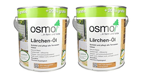 Osmo Spar-Set 2x: Lärchen-Öl 009 naturgetönt 3 L Aktionsgebinde