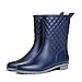 Produktbild Damen Welly Wellington Regenstiefel Mittlere Wade Wasserdichte Feldschuhe Gummi-Gartenstiefel Wasserdichte Regenschuhe für Damen