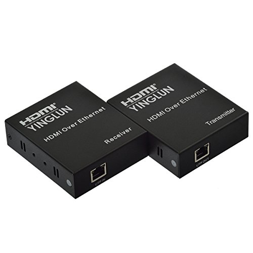 YINGLUN 3D HDMI Extender über Ethernet CAT5E/CAT6 Kabel TCP/IP Standard Sender HD Video Quellegerät verteilt von Netwerk Router oder Ethernet Switch bis 393ft - 7