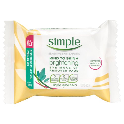 Simple Kind to Skin+ Radiance Brightening Eye pads - 30 Pieces