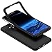 Produktbild Qjuegad Kompatibel mit Huawei Mate 20 Lite Handyhülle Silikon + Panzerglas,360 Grad Full Body Hülle TPU Silikon Handy Hülle Tasche Bumper Case Front Back Handyhülle Schutzhülle,Schwarz