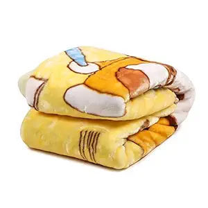 Butterthief Cotton Standard Baby Blanket, Yellow