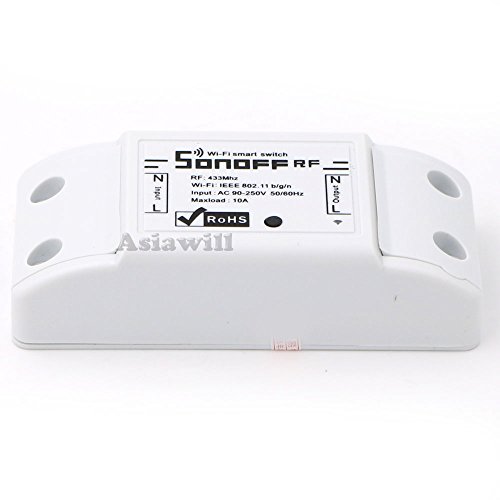 Asiawill DIY Wi-Fi Wireless Smart Switch 433MHz RF Receiver w/ Wireless Remote Controller for Smart Home by Asiawill - 2