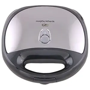 (Renewed) Morphy Richards SM3006 750-Watt Sandwich Maker (Silver/Black)