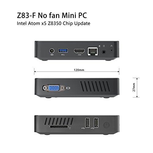 Z83-F Fanless Mini PC Desktop Computer Intel Atom x5-z8350 Processor DDR3 4GB 32GB 1000M LAN 2 4 5 8G WiFi BT 4 0 Dual Screen Display with VGA HDMI Outputs reviews Z83-F Fanless Mini PC Desktop Computer Intel Atom x5-z8350 Processor DDR3 4GB 32GB 1000M LAN 2 4 5 8G WiFi BT 4 0 Dual Screen Display with VGA HDMI Outputs