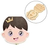 ☀Adorable Bebé Dientes De Leche Caja Para Guardar Cabello Lanugo.Un Gran Regalo Para El Regalo Recién Nacido Del Bebé O De Cumpleaños