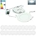 Produktbild ECD Germany 20-er Pack LED Einbaustrahler 6W - Panel Deckenstrahler ultraslim - 220-240V - SMD 2835 - Ø12 cm - kaltweiß 6500K - runder Einbauleuchten Spot für Flur, Bad oder Küche