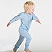Joha Merino Wool Children's Sleepsuit Pyjams with fold-over foot covers