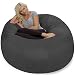 Chill Sack Bean Bag Chair: Giant Memory Foam Furniture Bags and Large Lounger - Big Sofa with Huge Water Resistant Soft Micro Suede Cover - Charcoal, 5 feet