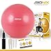 Price comparison product image Exercise Gym Ball 75cm Anti Burst & Slip With Pump | Stability, Large and 1.2kg Heavy Duty Swiss Ball | Fitness Yoga Pilates Balance Pregnancy Maternity Birthing Home Gym Office Desk Sitting - Pink