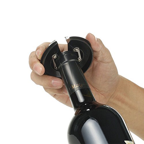 Automatisch Elektrischer Weinöffner Flaschenöffner Korkenzieher mit Folienschneider Wein Stopfen LED Beleuchtet Silber - 2